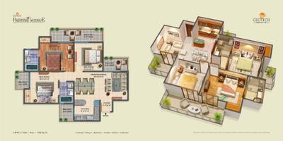 Image of 1224 Sq.ft 3 BHK Apartment / Flat for sale in Geotech Pristine Avenue, Noida Extension, Greater Noida for Rs. 11800000