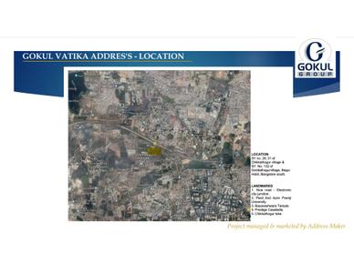 Image of 1200 Sq.ft Residential Plot / Land for sale in Gokul Vatika Address by Gokul Group, Electronic City, Bengaluru for Rs. 19600000