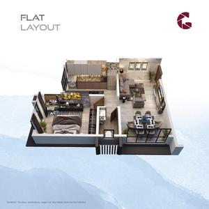 Image of 615 Sq.ft 1 BHK Apartment / Flat for sale in Sea Rock, Borivali West, Mumbai for Rs. 12500000