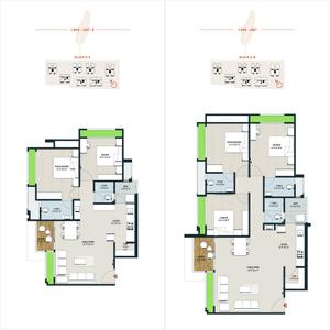 Image of 1800 Sq.ft 3 BHK Apartment / Flat for sale in Seventh Bliss, Gota, Ahmedabad for Rs. 8100000
