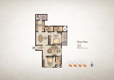Image of 2835 Sq.ft 3.5 BHK Villa for sale in Sobha City, Thanisandra, Bengaluru for Rs. 65000000