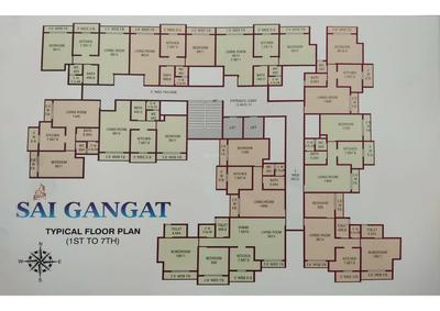 Image of 690 Sq.ft 1 BHK Apartment / Flat for sale in Sai Gangat Apartment, Kasarvadavali, Thane for Rs. 4300000