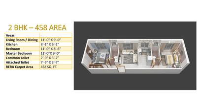 Image of 382 Sq.ft 1 BHK Apartment / Flat for sale in Kripa Elysium, Chembur, Mumbai for Rs. 9800000