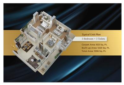 Image of 1500 Sq.ft 3 BHK Apartment / Flat for sale in Nirala Aspire Low Rise Phase IV, Noida Extension, Greater Noida for Rs. 14500000