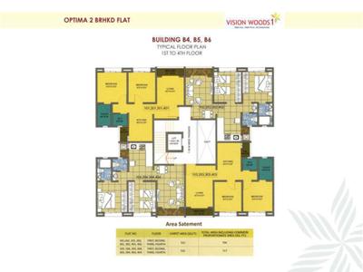 Image of 639 Sq.ft 2 BHK Apartment / Flat for sale in Siddhivinayak Vision Woods 1, Jambhul, Pune for Rs. 2090000