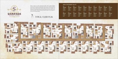 Image of 1354 Sq.ft 3 BHK Apartment / Flat for sale in Sapthagiri Sampada, Hoskote, Bengaluru for Rs. 8800000