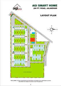 Image of 820 Sq.ft 2 BHK Apartment / Flat for sale in AGI Sky Garden, Shakti Nagar, Jalandhar for Rs. 4950000
