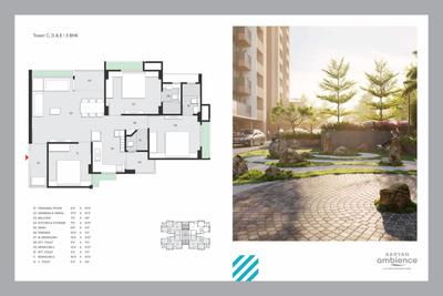 Image of 1750 Sq.ft 3 BHK Apartment / Flat for sale in Aaryan Ambience, Ognaj, Ahmedabad for Rs. 8800000