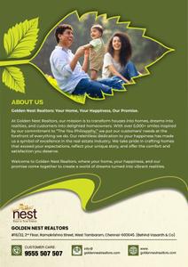 Image of 800 Sq.ft Residential Plot / Land for sale in Golden County Phase 1, Kelambakkam, Chennai for Rs. 3040000
