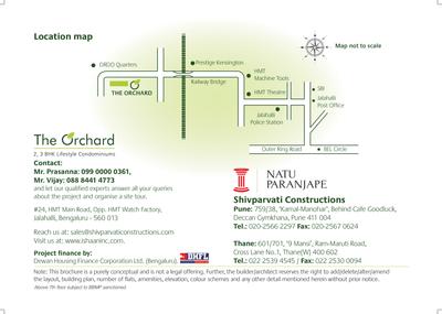 Image of 999 Sq.ft 2 BHK Apartment / Flat for sale in Shivparvati The Orchard, Jalahalli, Bengaluru for Rs. 6700000
