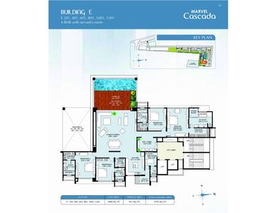 Image of 2600 Sq.ft 3.5 BHK Apartment / Flat for sale in Marvel Cascada, Balewadi, Pune for Rs. 31500000