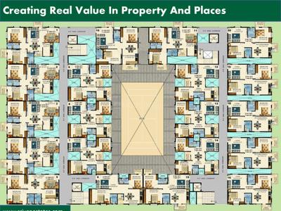 Image of 1083 Sq.ft 3 BHK Apartment / Flat for sale in Sriven Luminous Amaltas, Electronic City, Bengaluru for Rs. 6700000