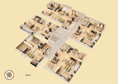 Image of 1736 Sq.ft 3 BHK Apartment / Flat for sale in Mahendra Elena, Electronic City, Bengaluru for Rs. 18000000