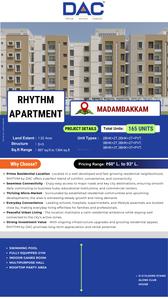 Image of 1144 Sq.ft 3 BHK Apartment / Flat for sale in DAC Rhythm Apartment, Madambakkam, Chennai for Rs. 8000000