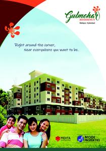 Image of 1659 Sq.ft 3 BHK Apartment / Flat for sale in Modi Gulmohar Residency, Uppal Kalan, Secunderabad for Rs. 10292000