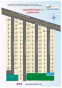 Image of 135 Sq.ft Residential Plot / Land for sale in Sri SLN North Wave 5, Medchal, Secunderabad for Rs. 4050000