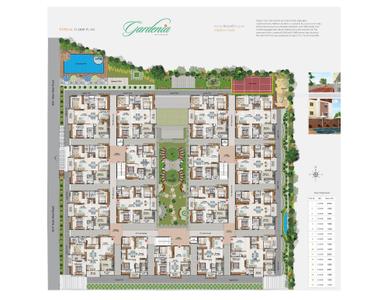 Image of 1883 Sq.ft 3 BHK Apartment / Flat for sale in Hallmark Gardenia, Puppalaguda, Hyderabad for Rs. 16000000