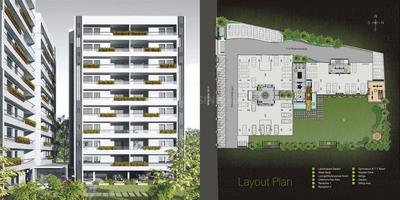 Image of 1752 Sq.ft 3 BHK Apartment / Flat for sale in Prapti Springs Retreat 2, Bhayli, Vadodara for Rs. 7500000