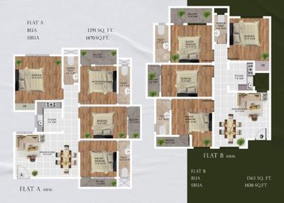 Image of 1240 Sq.ft 3 BHK Apartment / Flat for sale in Om Palace, Dakingoan, Guwahati for Rs. 6400000