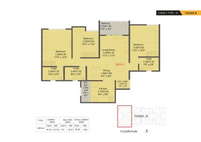 Image of 1120 Sq.ft 2 BHK Apartment / Flat for sale in Kohinoor Shangrila Phase 2, Pimpri, Pune for Rs. 11213221