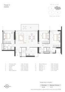 Image of 2134 Sq.ft 4 BHK Apartment / Flat for sale in Kasturi The Balmoral Towers Tower D Phase I, Balewadi, Pune for Rs. 29400000