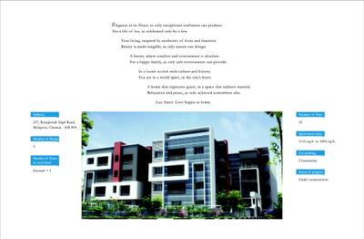 Image of 1800 Sq.ft 3 BHK Apartment / Flat for sale in Appaswamy Luz Amor, Mylapore, Chennai for Rs. 36000000