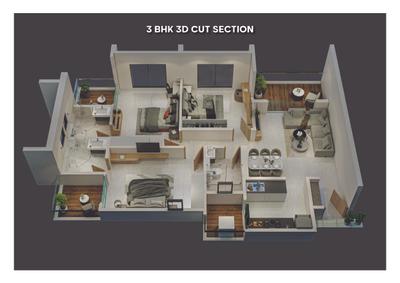 Image of 1020 Sq.ft 2 BHK Apartment / Flat for sale in Arun Sanctum, Ravet, Pune for Rs. 6800000