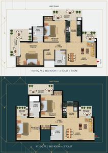 Image of 1090 Sq.ft 3 BHK Apartment / Flat for sale in Apex Aura, Noida Extension, Greater Noida for Rs. 9500000