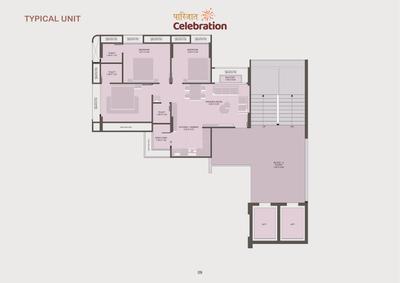Image of 1980 Sq.ft 3 BHK Apartment / Flat for sale in Param Paarijat Celebration, Kudasan, Gandhinagar for Rs. 7700000