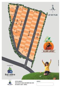 Image of 100 Sq.ft Residential Plot / Land for sale in Sai Alluri Layout, Thagarapuvalasa, Visakhapatnam for Rs. 1100000
