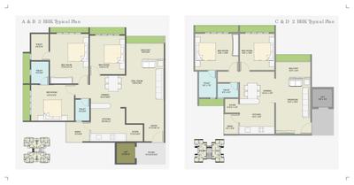 Image of 1850 Sq.ft 3 BHK Apartment / Flat for sale in Popular Paradise, Gota, Ahmedabad for Rs. 7200000