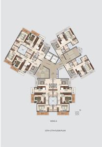 Image of 1251 Sq.ft 2 BHK Apartment / Flat for sale in 127 Raj Homes A Wing, Mira Road East, Mira Bhayandar for Rs. 13999000