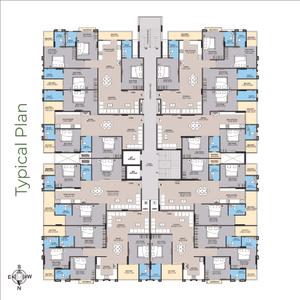 Image of 1700 Sq.ft 3 BHK Apartment / Flat for sale in JVJ Silicon Valley, Jagatpura, Jaipur for Rs. 11000000