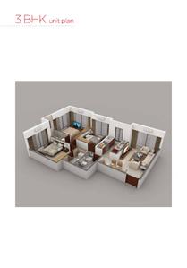Image of 701 Sq.ft 1 BHK Apartment / Flat for sale in Parinee Essence, Kandivali West, Mumbai for Rs. 9500000