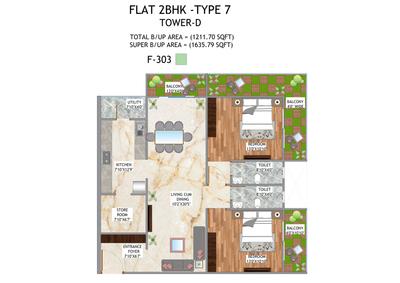 Image of 496 Sq.ft 1 BHK Apartment / Flat for sale in Samdariya New Gorakhpur, Gorakhpur, Jabalpur for Rs. 3500000