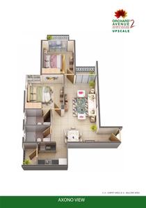 Image of 900 Sq.ft 2 BHK Apartment / Flat for sale in Signature Global Orchard Avenue , Sector 93, Gurgaon for Rs. 6000000