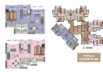 Image of 403 Sq.ft 1 BHK Apartment / Flat for sale in JSB Nakshatra Pride I, Naigaon East, Naigaon for Rs. 3150000