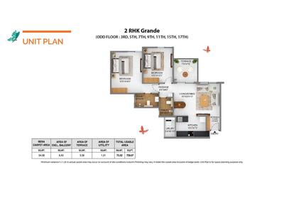 Image of 815 Sq.ft 2 BHK Apartment / Flat for sale in Shapoorji Pallonji Joyville Phase 2, Bhoirwadi, Pune for Rs. 6500000