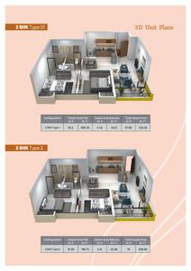 Image of 1060 Sq.ft 2 BHK Apartment / Flat for sale in Riverview Falcon Towers At Riverview City, Loni Kalbhor, Pune for Rs. 7500000