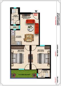 Image of 1050 Sq.ft 2 BHK Apartment / Flat for sale in Aashi Riddhi Residency, Sector 110, Noida for Rs. 4550000
