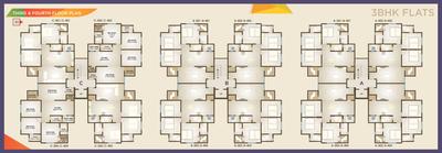 Image of 1100 Sq.ft 3 BHK Apartment / Flat for sale in Shree Shreenath Avenue, Bhayli, Vadodara for Rs. 3900000