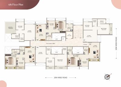 Image of 830 Sq.ft 1 BHK Apartment / Flat for sale in G R K Aryan Corner, Ulwe, Navi Mumbai for Rs. 4400000