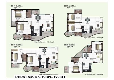 Image of 1100 Sq.ft 2 BHK Apartment / Flat for sale in Ganesh Galaxy City, Ayodhya Bypass, Bhopal for Rs. 5150000