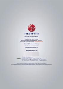 Image of 1445 Sq.ft 3 BHK Apartment / Flat for sale in Mantri Webcity3B by Mantri Developers Private Limited, R.K. Hegde Nagar, Bengaluru for Rs. 18500000