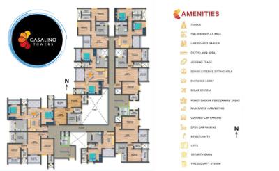 Image of 1099 Sq.ft 2 BHK Apartment / Flat for sale in Sai Siddhi Casalino Towers Phase 3, Handewadi, Pune for Rs. 5600000