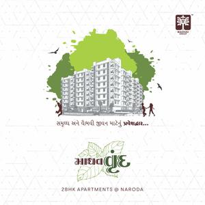 Image of 1143 Sq.ft 2 BHK Apartment / Flat for sale in Madhav Vrund, Nava Naroda, Ahmedabad for Rs. 4000000