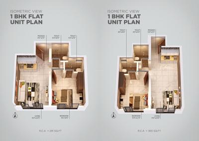 Image of 511 Sq.ft 1 BHK Apartment / Flat for sale in Sai Balaji Estate, Dombivli East, Thane for Rs. 3060000
