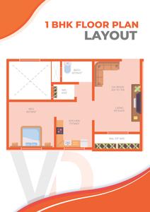 Image of 550 Sq.ft 1 BHK Apartment / Flat for sale in Vidhata Empire, Makane Kapase, Mumbai for Rs. 1950000