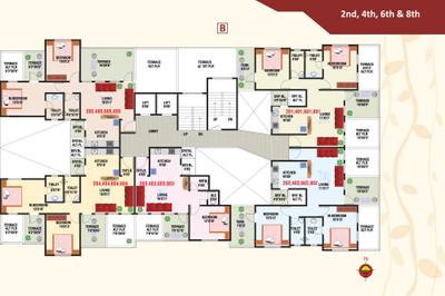 Image of 1030 Sq.ft 2 BHK Apartment / Flat for sale in Kohinoor Ambrosia, Hadapsar, Pune for Rs. 5700000
