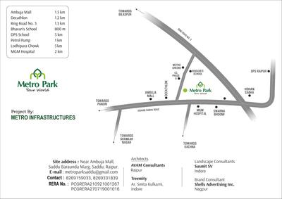Image of 2500 Sq.ft 3 BHK Villa for sale in Metro Park, Saddu, Raipur for Rs. 9200000